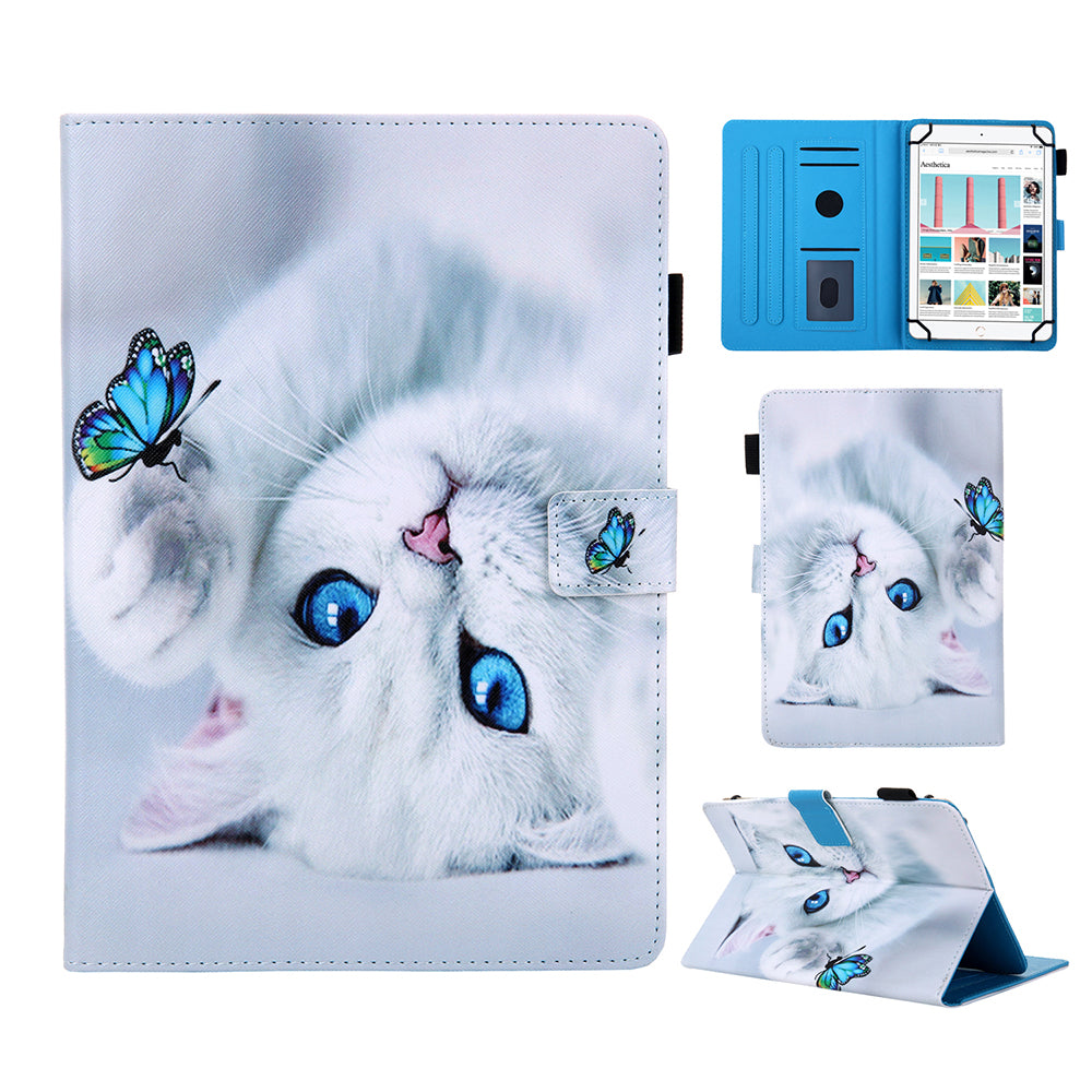 10-inch Universal Pattern Printing PU Leather + TPU Stand Tablet Case for iPad 9.7-inch (2018) Etc.