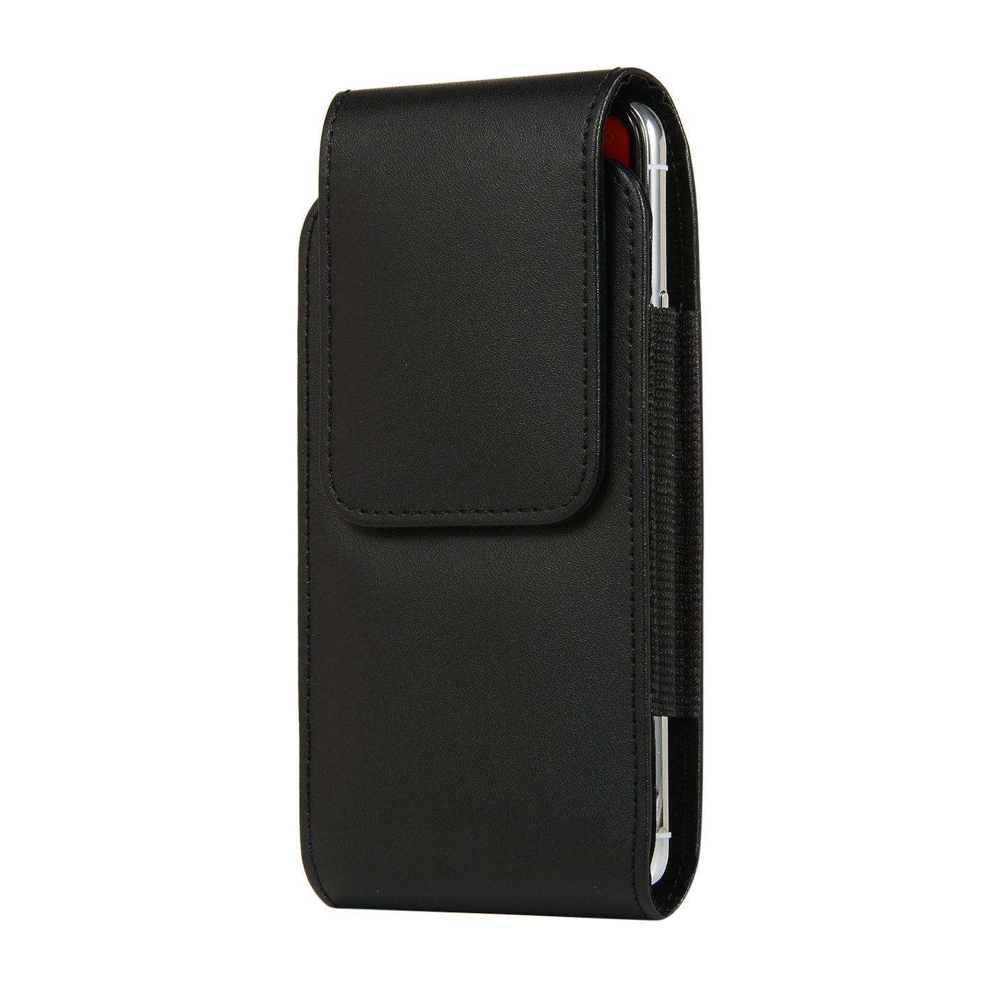 5 inch Universal Clip-on Waist Bag Card Holder Pouch Leather Phone Case for iPhone 6/S6/7/8/SE (2020)/SE (2022)