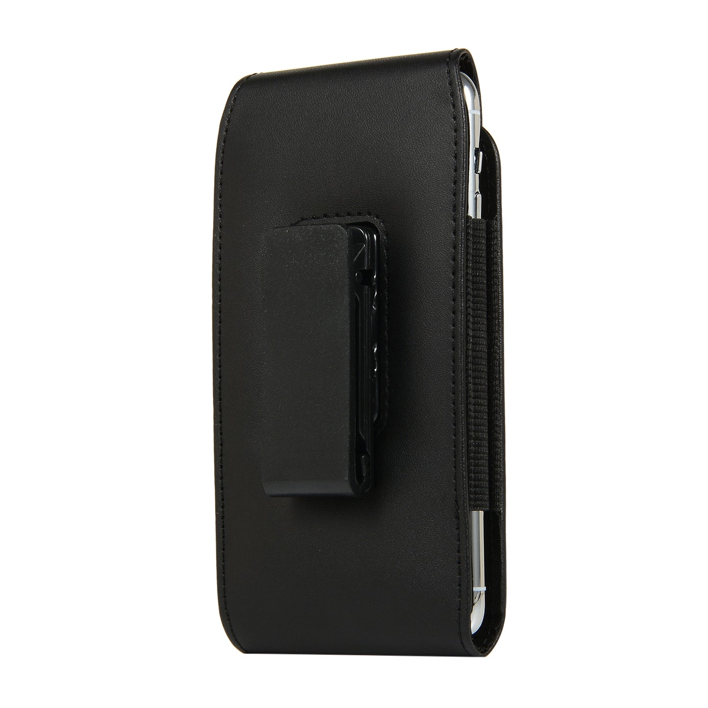 5 inch Universal Clip-on Waist Bag Card Holder Pouch Leather Phone Case for iPhone 6/S6/7/8/SE (2020)/SE (2022)