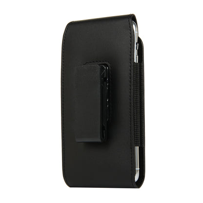 5 inch Universal Clip-on Waist Bag Card Holder Pouch Leather Phone Case for iPhone 6/S6/7/8/SE (2020)/SE (2022)