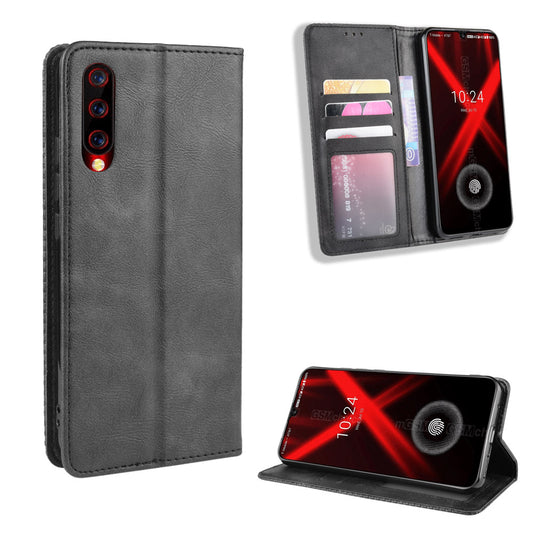 Retro Style PU Leather Wallet Stand Phone Casing for UMIDIGI X