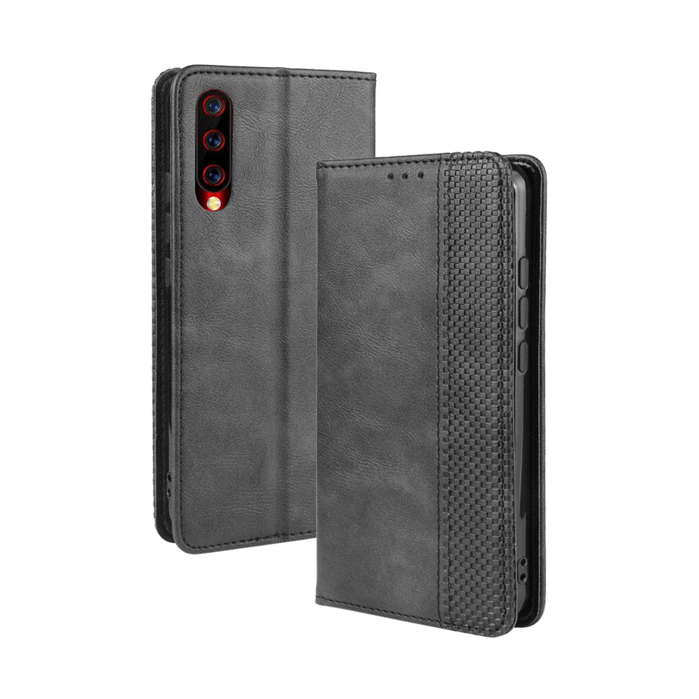 Retro Style PU Leather Wallet Stand Phone Casing for UMIDIGI X