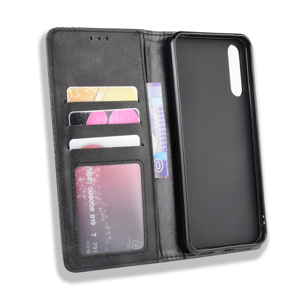 Retro Style PU Leather Wallet Stand Phone Casing for UMIDIGI X