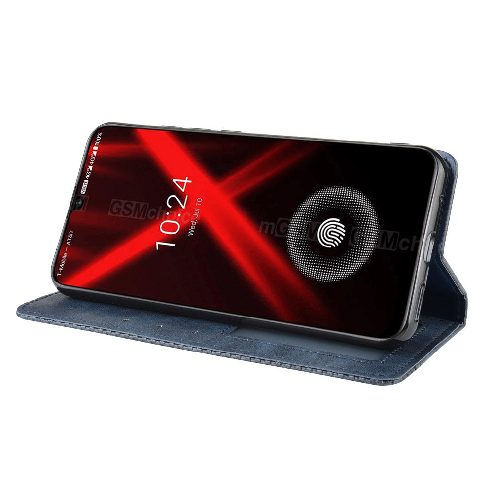 Retro Style PU Leather Wallet Stand Phone Casing for UMIDIGI X