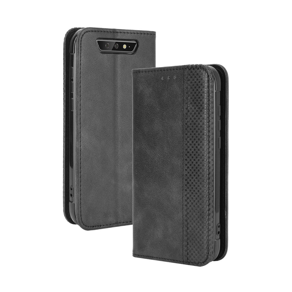 Vintage Style Leather Wallet Stand Case for Blackview BV5500/BV5500 Pro/BV5500 Plus