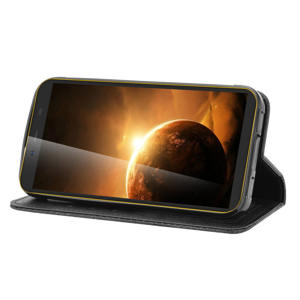 Vintage Style Leather Wallet Stand Case for Blackview BV5500/BV5500 Pro/BV5500 Plus