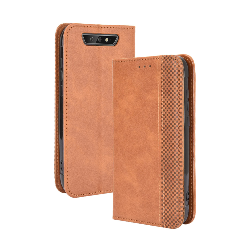 Vintage Style Leather Wallet Stand Case for Blackview BV5500/BV5500 Pro/BV5500 Plus