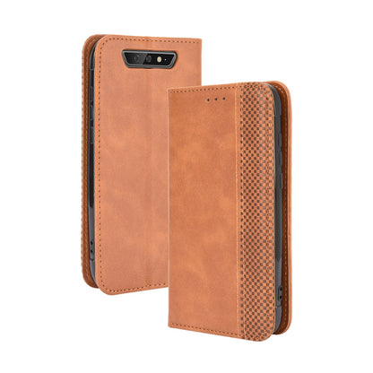Vintage Style Leather Wallet Stand Case for Blackview BV5500/BV5500 Pro/BV5500 Plus