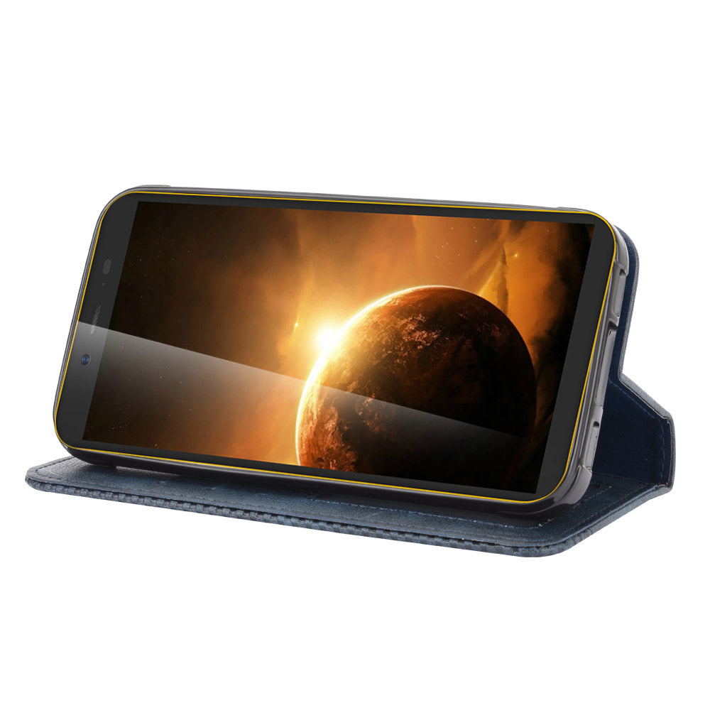 Vintage Style Leather Wallet Stand Case for Blackview BV5500/BV5500 Pro/BV5500 Plus