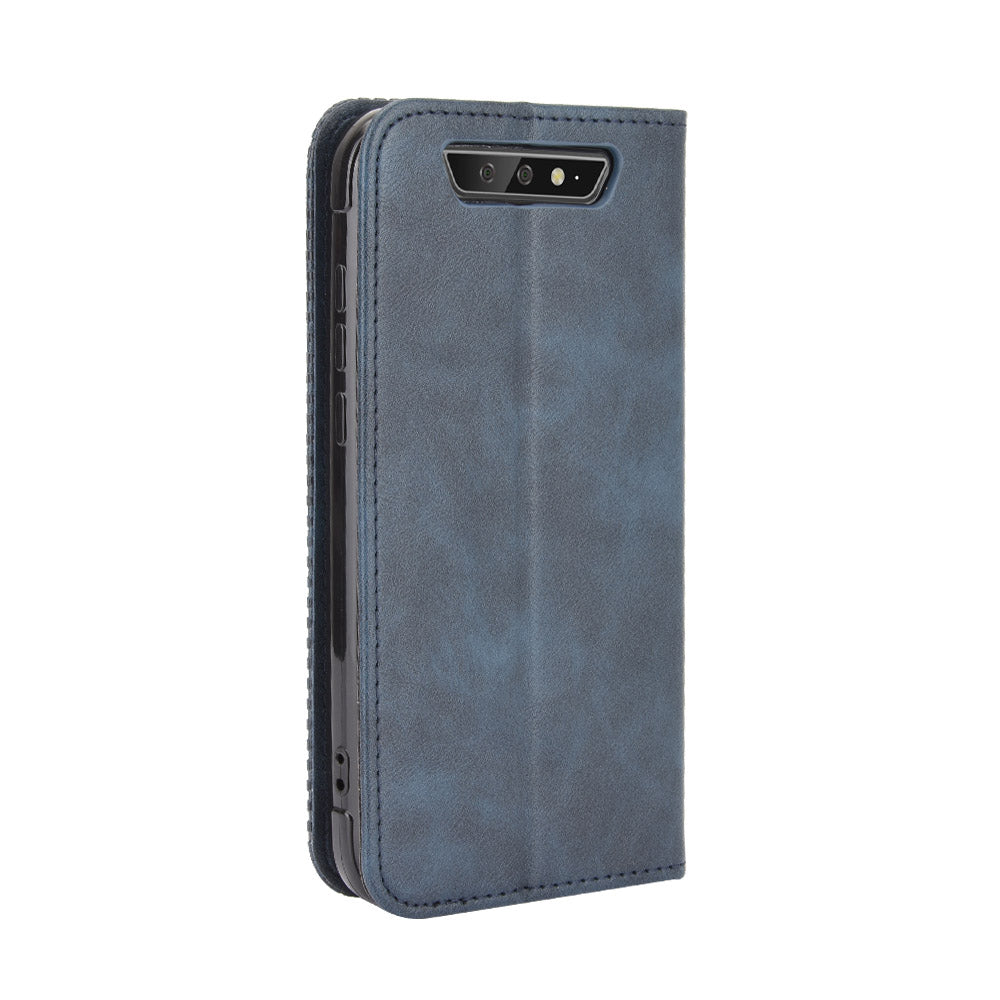 Vintage Style Leather Wallet Stand Case for Blackview BV5500/BV5500 Pro/BV5500 Plus