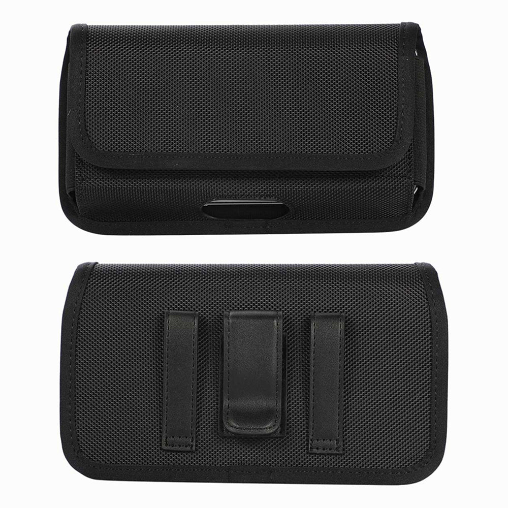 Nylon Holster Pouch (17.5*9.2*2.2cm) Horizontal Nylon Belt Case Card Bag with Belt Loop Pouch Holder
