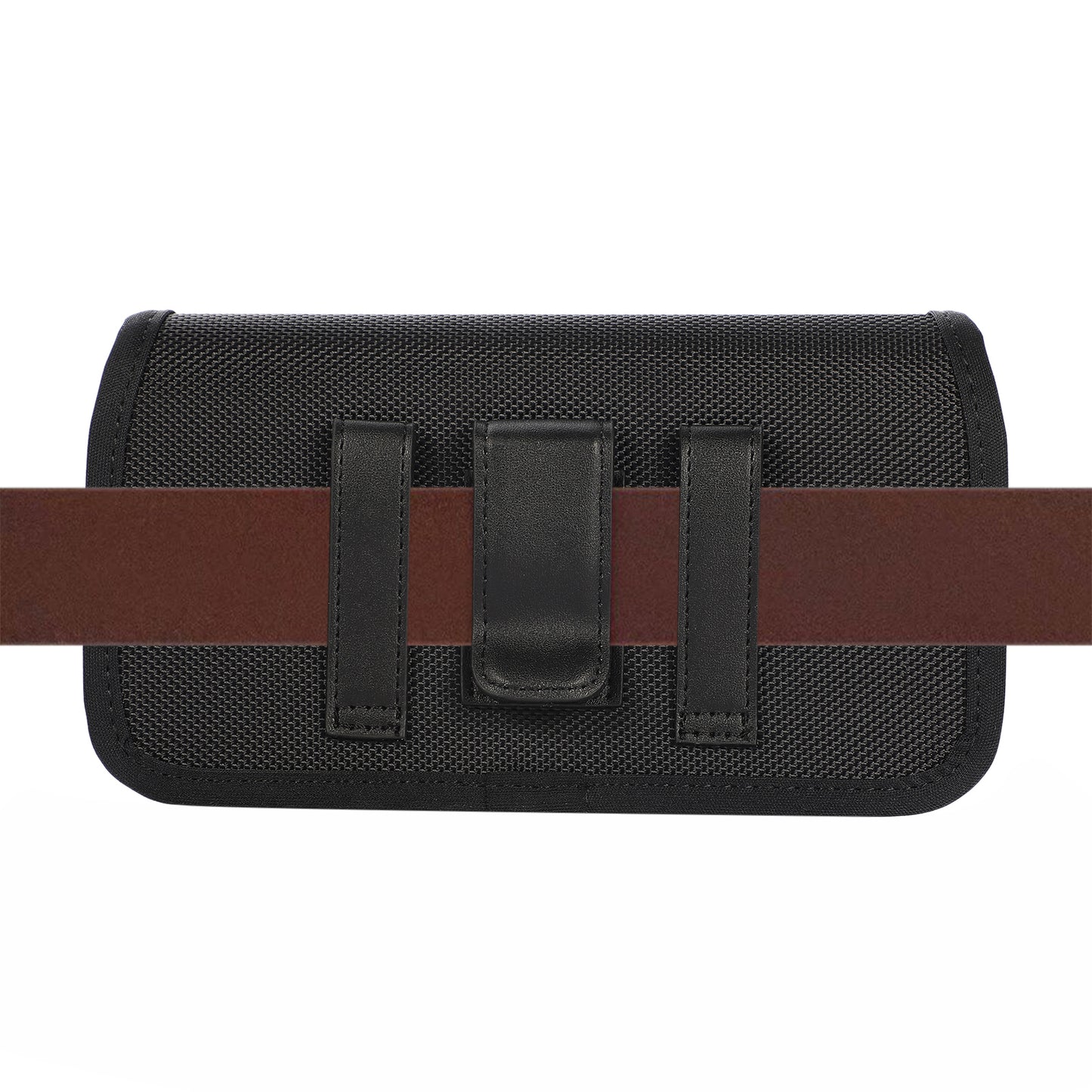 Nylon Holster Pouch (17.5*9.2*2.2cm) Horizontal Nylon Belt Case Card Bag with Belt Loop Pouch Holder