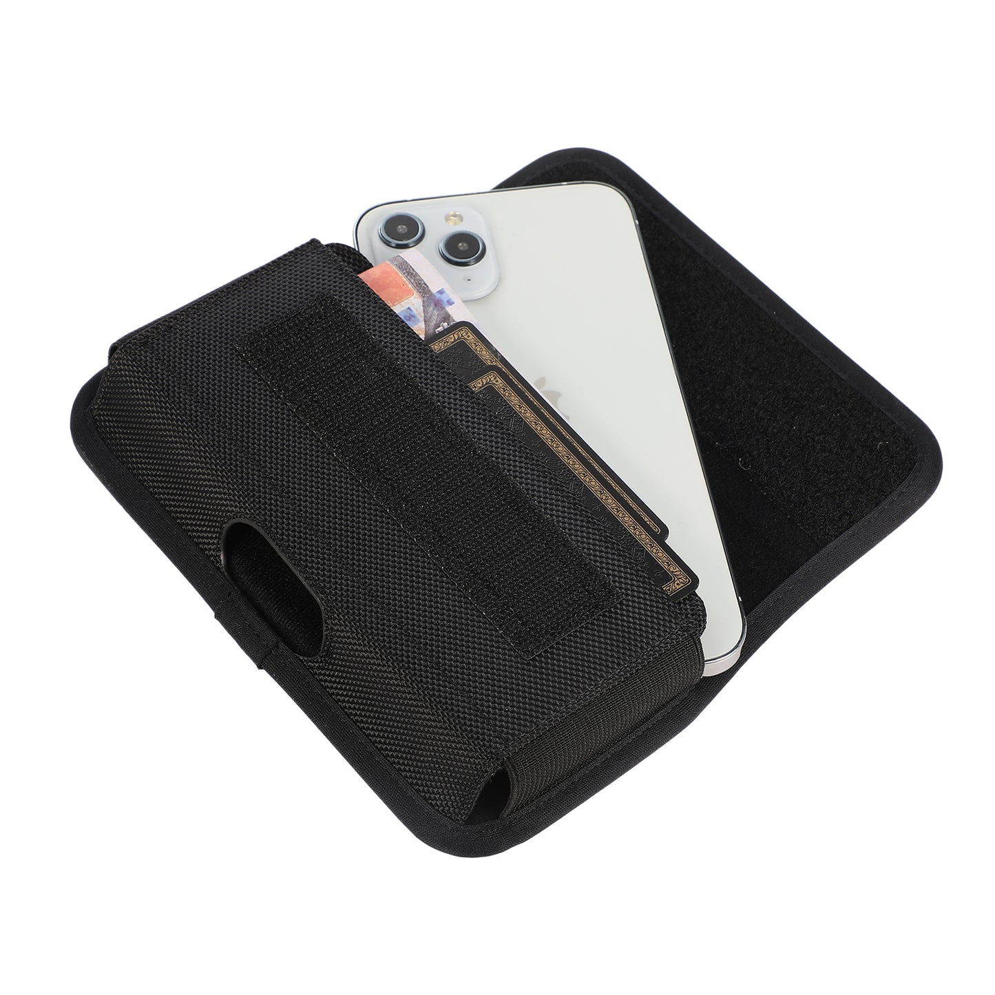 Nylon Holster Pouch (17.5*9.2*2.2cm) Horizontal Nylon Belt Case Card Bag with Belt Loop Pouch Holder