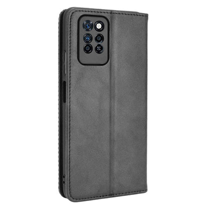Retro Style PU Leather Flip Magnetic Stand Flip Protective Cover for Infinix Note 10 Pro/Note 10 Pro NFC