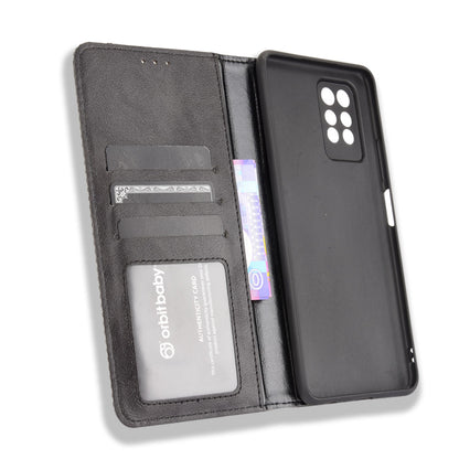 Retro Style PU Leather Flip Magnetic Stand Flip Protective Cover for Infinix Note 10 Pro/Note 10 Pro NFC