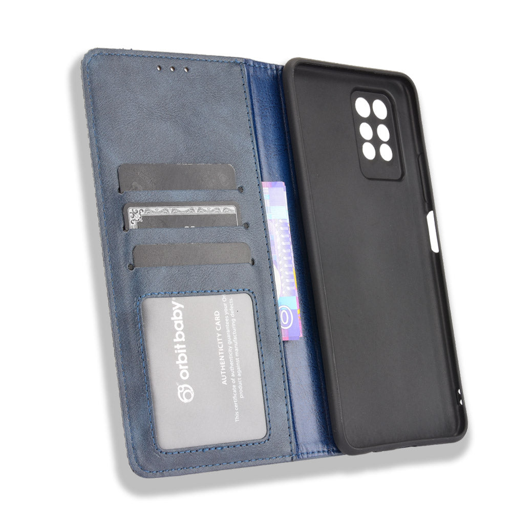 Retro Style PU Leather Flip Magnetic Stand Flip Protective Cover for Infinix Note 10 Pro/Note 10 Pro NFC