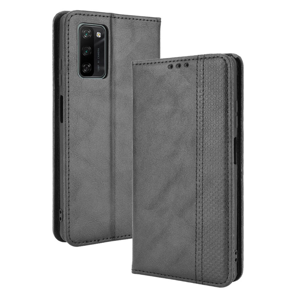 Retro Style PU Leather Flip Magnetic Stand Flip Protective Cover for Blackview A100