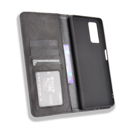 Retro Style PU Leather Flip Magnetic Stand Flip Protective Cover for Blackview A100