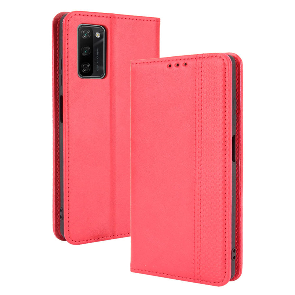 Retro Style PU Leather Flip Magnetic Stand Flip Protective Cover for Blackview A100