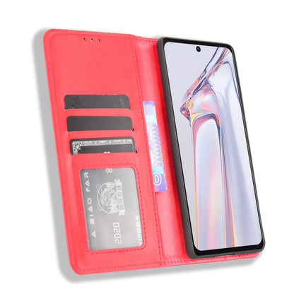 Retro Style PU Leather Flip Magnetic Stand Flip Protective Cover for Blackview A100