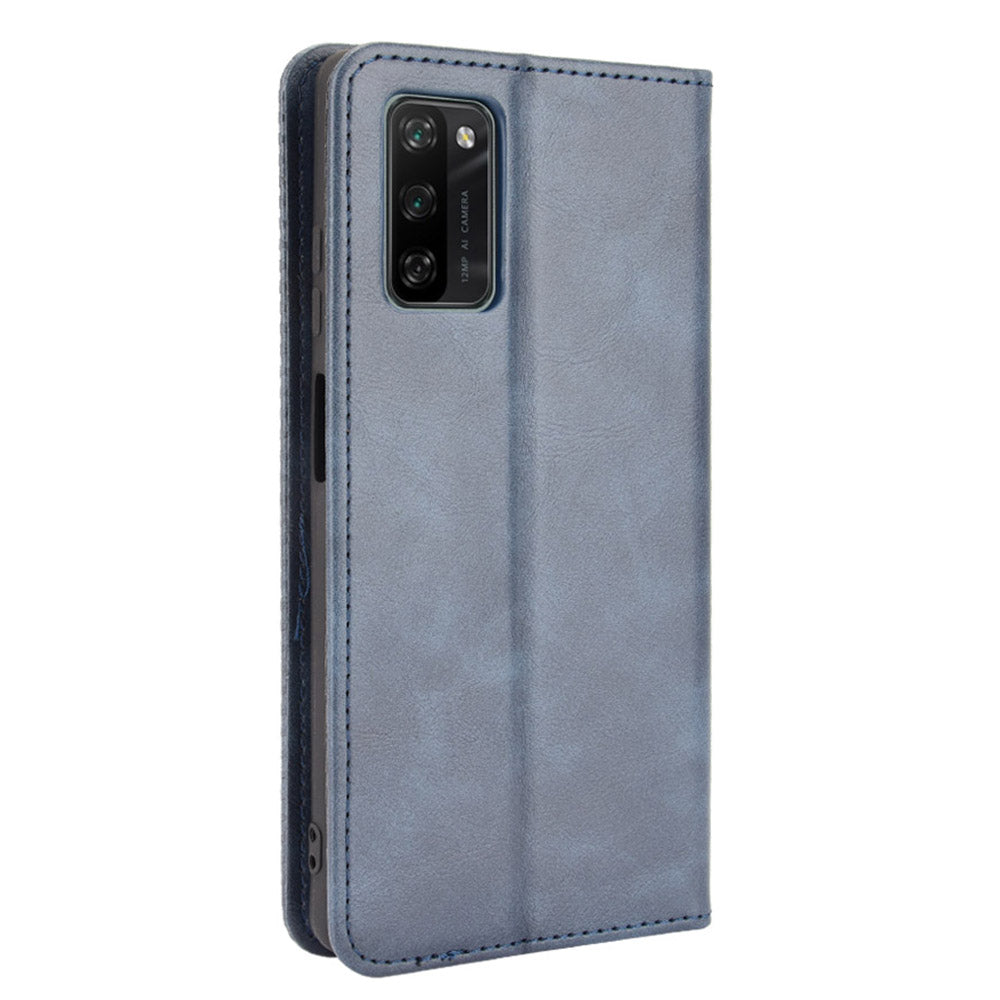 Retro Style PU Leather Flip Magnetic Stand Flip Protective Cover for Blackview A100