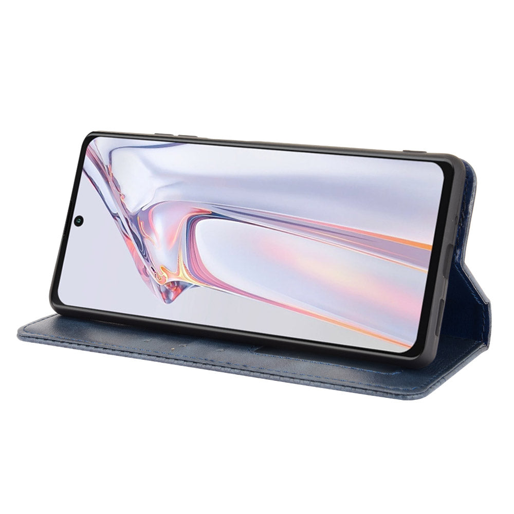 Retro Style PU Leather Flip Magnetic Stand Flip Protective Cover for Blackview A100