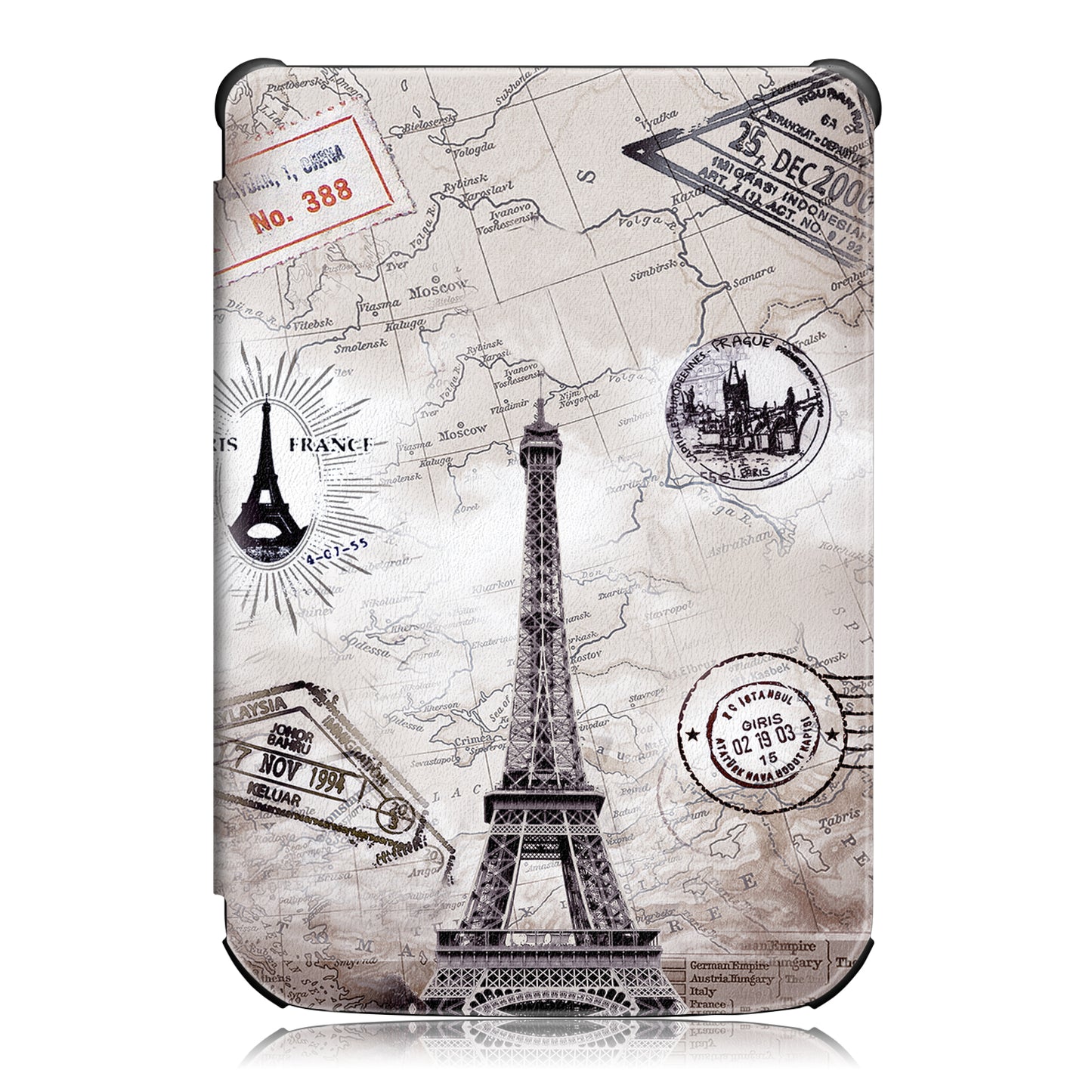 Universal Pattern Printing Leather Tablet Protective Case for PocketBook 616/627/632/632 Plus