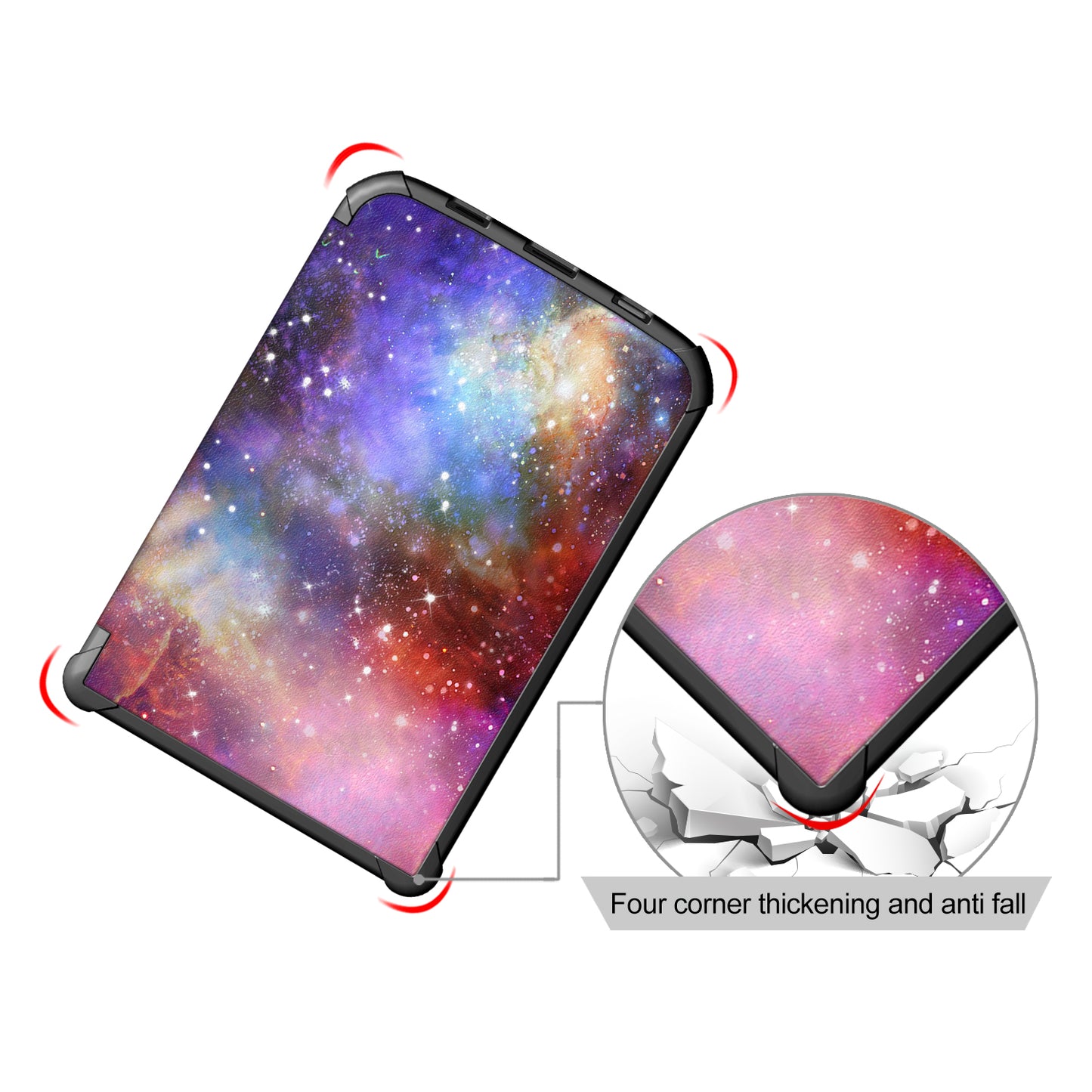 Universal Pattern Printing Leather Tablet Protective Case for PocketBook 616/627/632/632 Plus