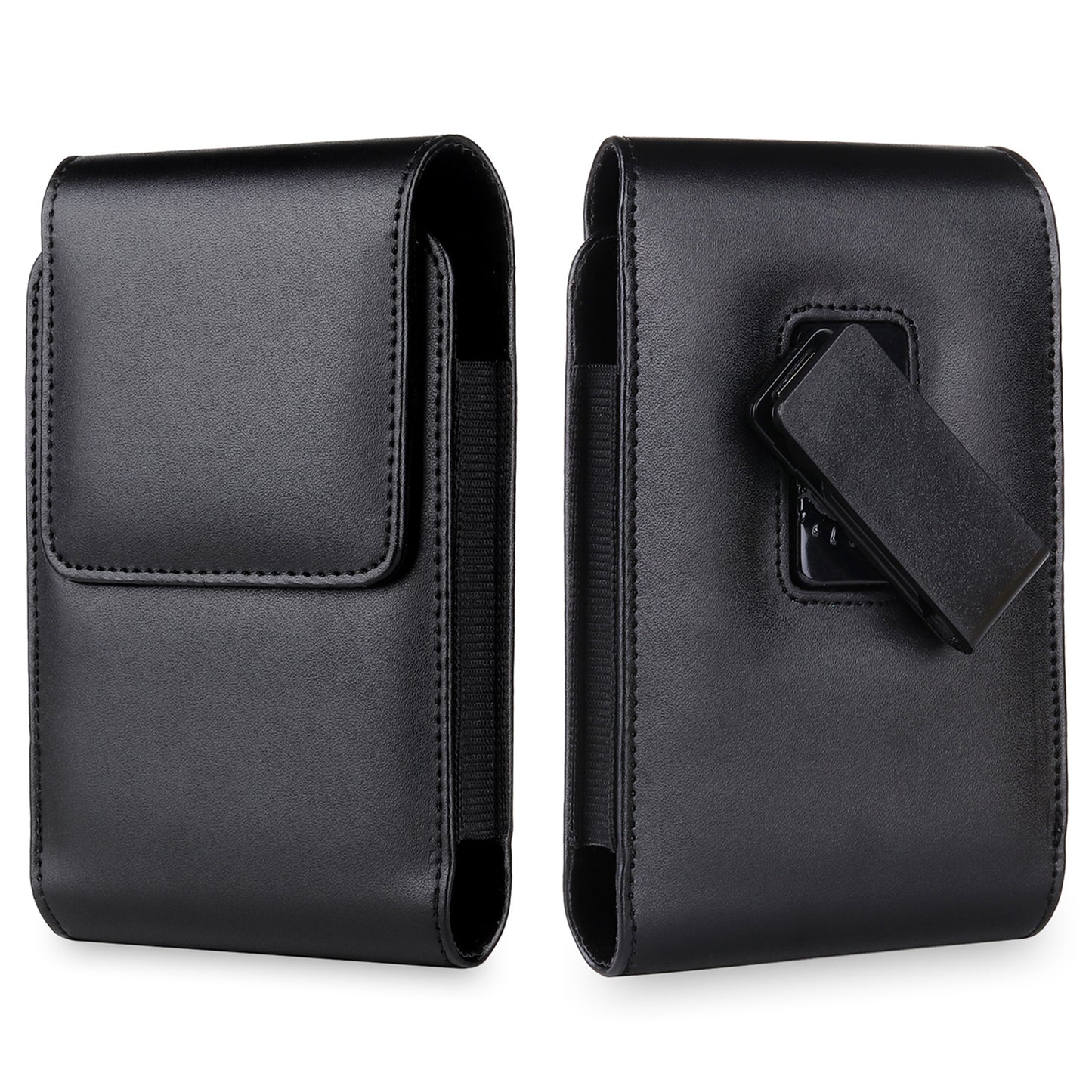 Rotary Back Clip Waist Belt PU Leather Phone Case Bag Magnetic Flip Protective Cover 153x100x22mm for Microsoft Surface Duo 2