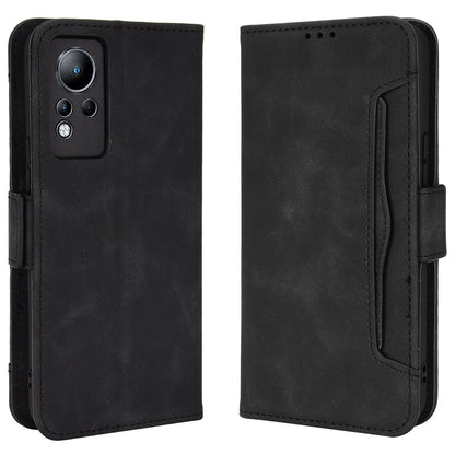 For Infinix Note 11 Multi-card Slots PU Leather + TPU Double Protection Stand Phone Case Shell with Wallet