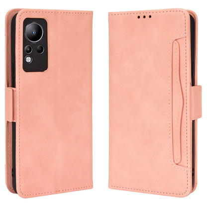 For Infinix Note 11 Multi-card Slots PU Leather + TPU Double Protection Stand Phone Case Shell with Wallet