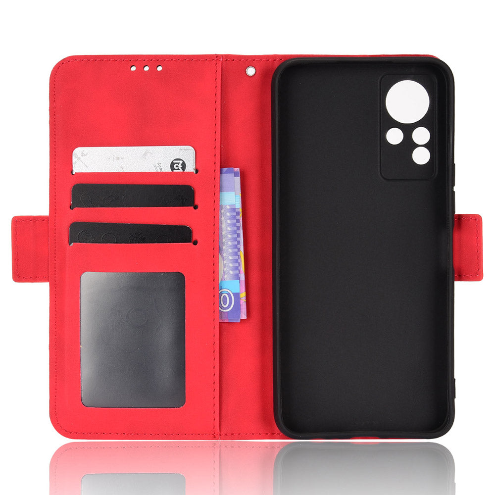 For Infinix Note 11 Multi-card Slots PU Leather + TPU Double Protection Stand Phone Case Shell with Wallet