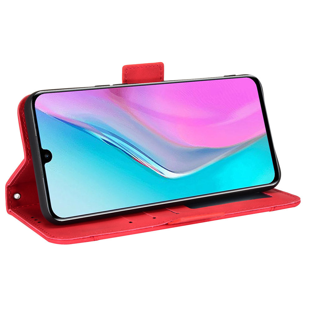 For Infinix Note 11 Multi-card Slots PU Leather + TPU Double Protection Stand Phone Case Shell with Wallet
