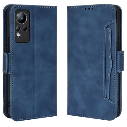 For Infinix Note 11 Multi-card Slots PU Leather + TPU Double Protection Stand Phone Case Shell with Wallet
