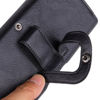 Phone Holster (17.8x8.8x2.5cm) Horizontal Waist Pouch Premium Leather Belt Case with Belt Clip Loops