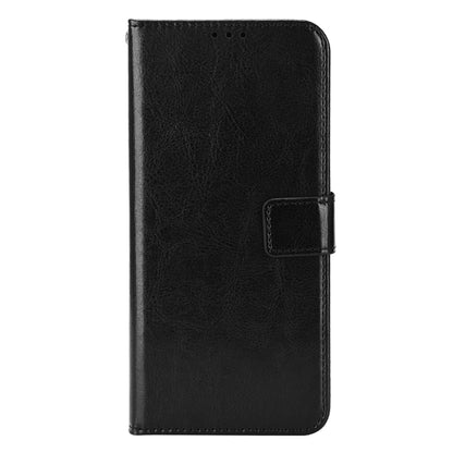 For TCL 303/Alcatel 1B (2022) Protective Phone Case Crazy Horse Texture PU Leather Shockproof Magnetic Stand Cover with Strap