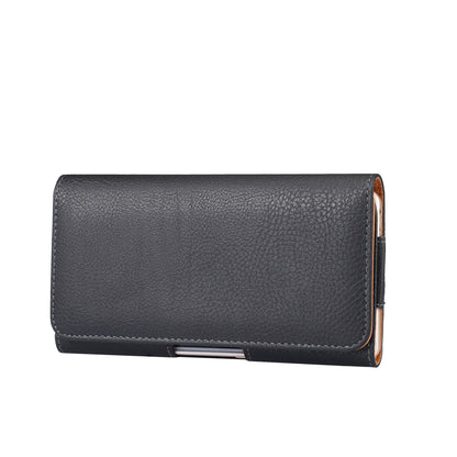 Litchi Texture PU Leather Hidden Magnetic Flip Waistband Holster for Xiaomi Mi Max Etc, Holster outer dimension: 180 x 95 x 18mm
