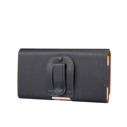 Litchi Texture PU Leather Hidden Magnetic Flip Waistband Holster for Xiaomi Mi Max Etc, Holster outer dimension: 180 x 95 x 18mm