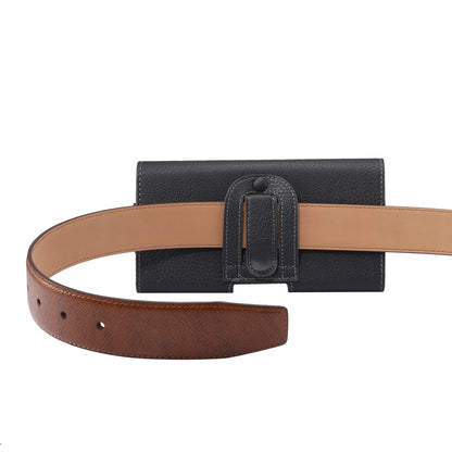 Litchi Texture PU Leather Hidden Magnetic Flip Waistband Holster for Xiaomi Mi Max Etc, Holster outer dimension: 180 x 95 x 18mm