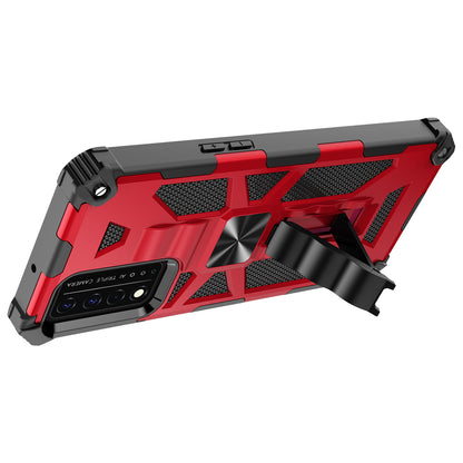 Military Grade Car Mount Kickstand Hybrid Hard PC Soft TPU Shockproof Protective Case for T-Mobile REVVL V+ 5G