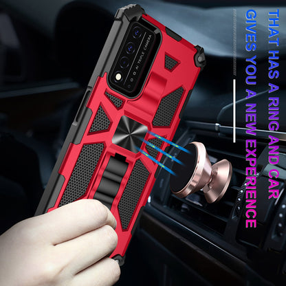 Military Grade Car Mount Kickstand Hybrid Hard PC Soft TPU Shockproof Protective Case for T-Mobile REVVL V+ 5G