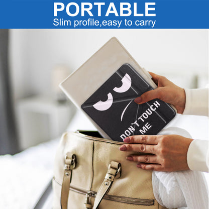 Pattern Printing Origami Stand PU Leather Case E-reader Protective Cover with Auto Wake/Sleep for Kobo Libra 2