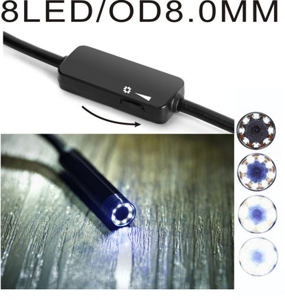 YPC110B 5M IP68 Wireless Endoscope WiFi Borescope Inspection Camera HD 1200P Snake Camera for Android and IOS