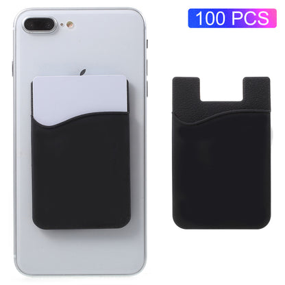 100Pcs/Set Silicone Adhesive Credit/ID Card Holder for All Phones