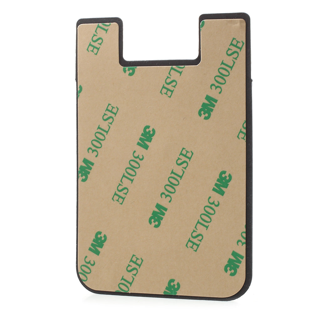 100Pcs/Set Silicone Adhesive Credit/ID Card Holder for All Phones