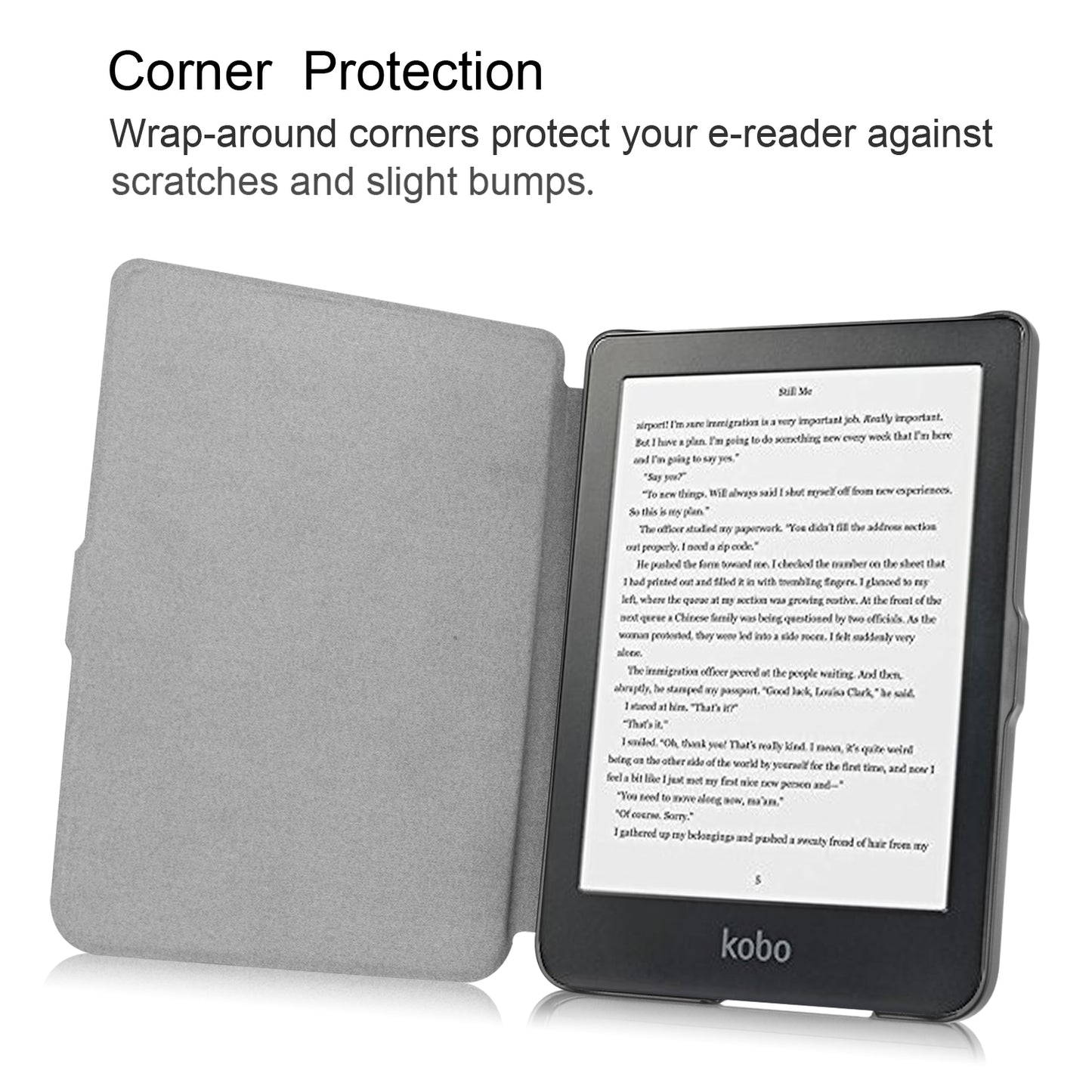 PU Leather Smart Magnetic Flip Casing for Kobo Clara HD