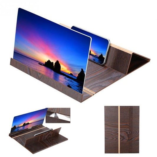 12-inch High Definition Wooden Mobile Video Screen Magnifier with Stand