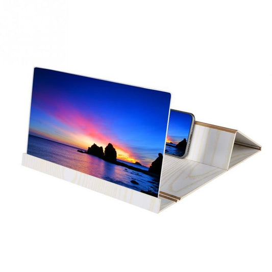 12-inch High Definition Wooden Mobile Video Screen Magnifier with Stand