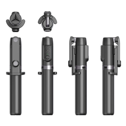 MAGIC SHADOW M12 Portable Extendable Phone Selfie Stick Tripod with Bluetooth Remote Control