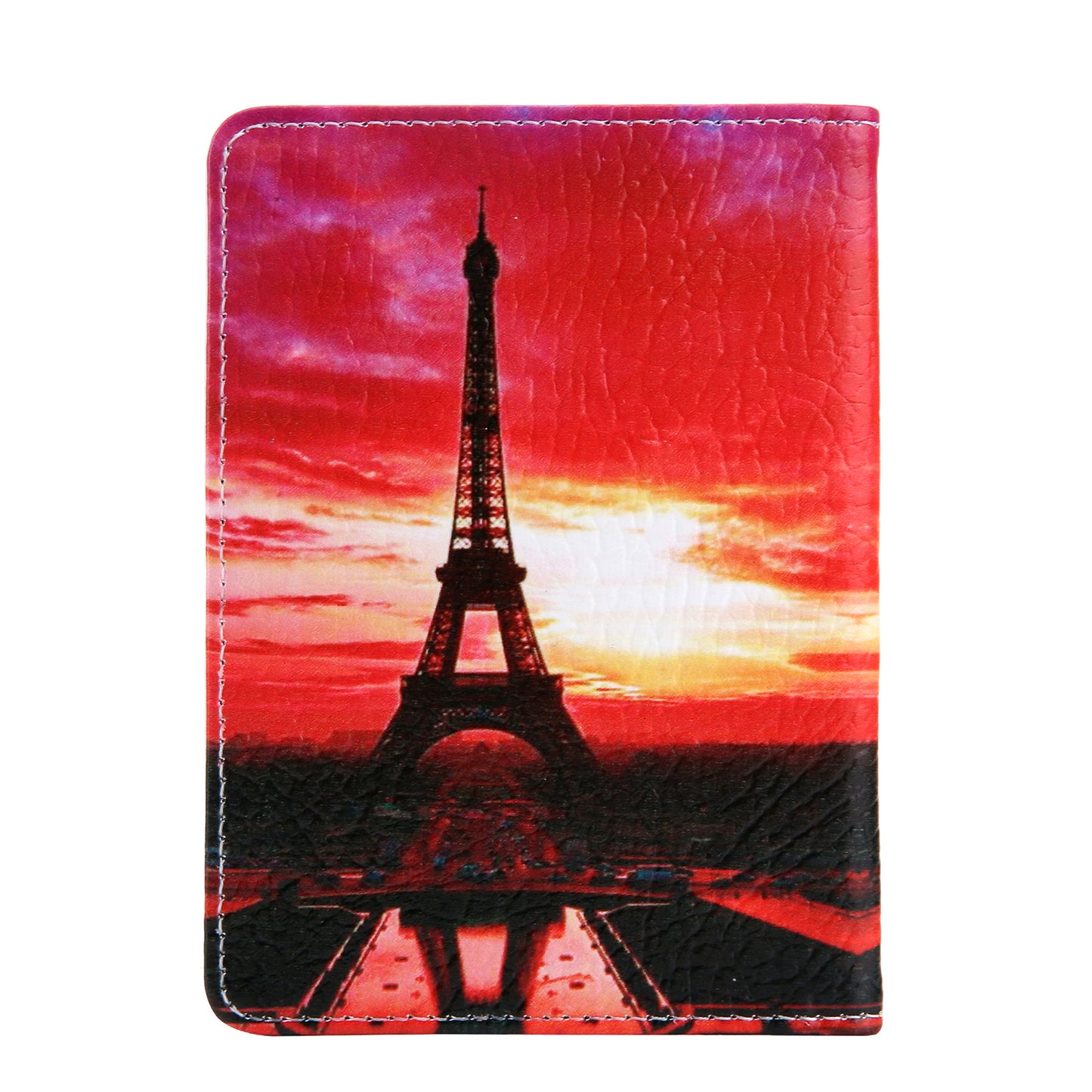 Pattern Printing Multi-function Passport Wallet Coins Purse Travel Leather Storage Case